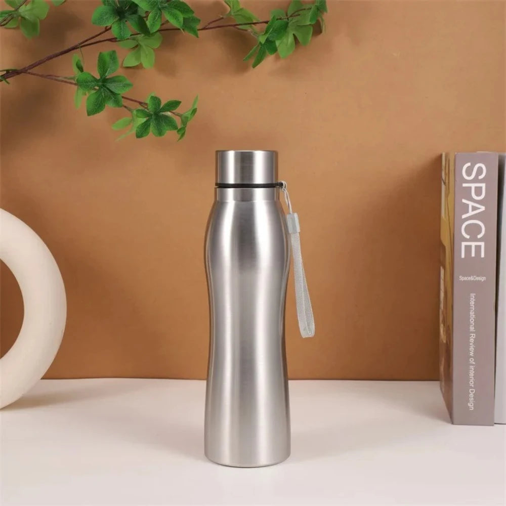 1000ml Stainless Steel Sports Water Bottle – Rugged Single-Layer Metal Flask for Gym, Camping & Outdoor Activities (1/2/3 Pcs)