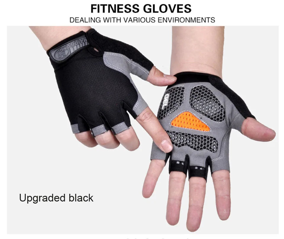 Half-Finger Fitness Gloves – Shock-Absorbing, Anti-Slip Cycling, Climbing & Outdoor Sports Gloves for Men & Women