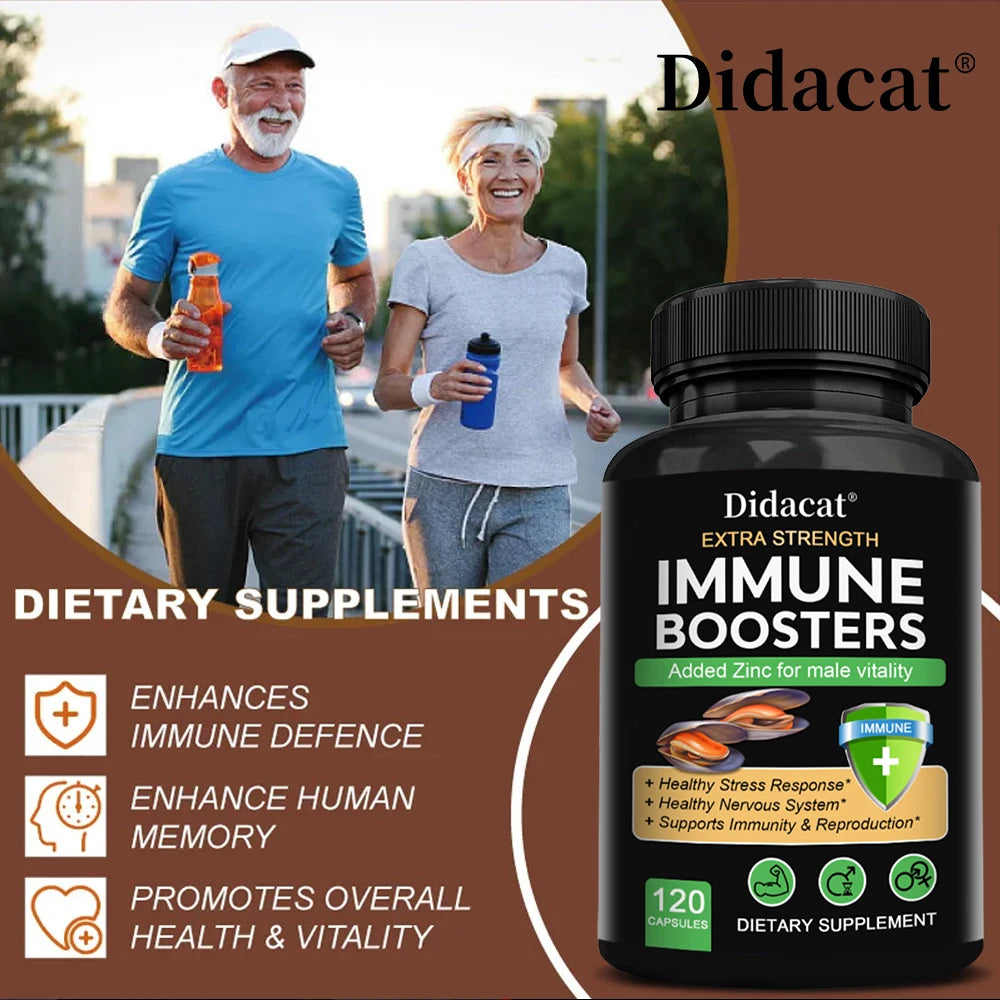 Men’s Vitality & Performance Supplement Capsules – Immune Support, Strength, Endurance, Stress Relief & Energy Boost