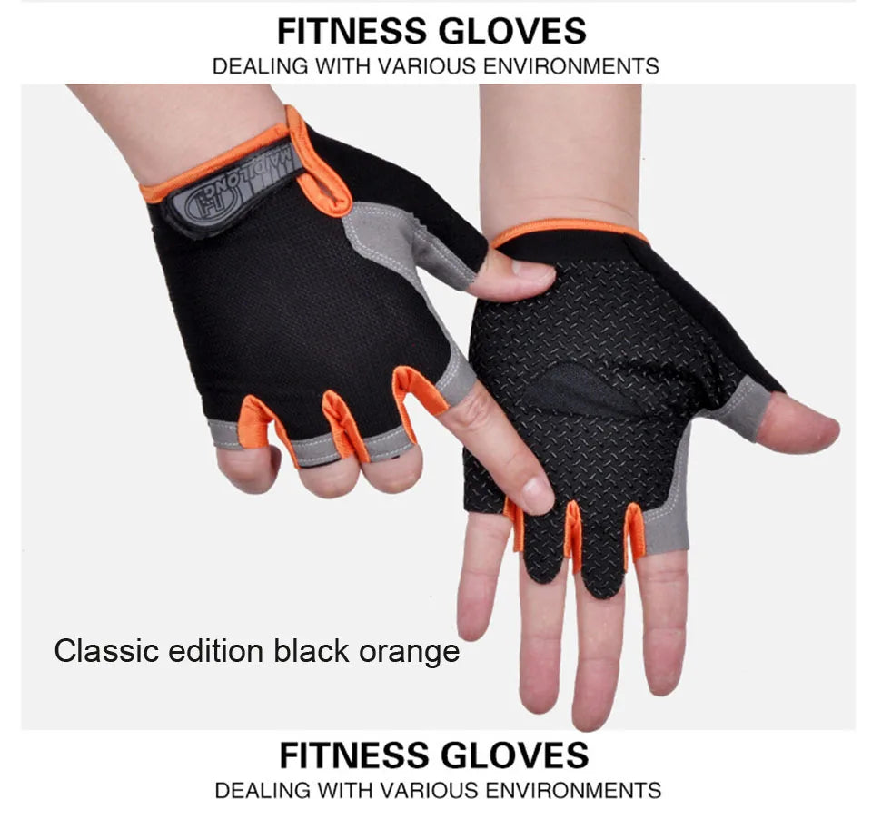 Half-Finger Fitness Gloves – Shock-Absorbing, Anti-Slip Cycling, Climbing & Outdoor Sports Gloves for Men & Women