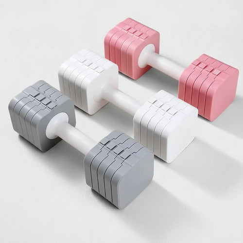 10kg Adjustable Dumbbell Set – Quick-Assembly Home Fitness Weights for Women | Arm Strength Trainer, Body Shaping & Toning Workout Equipment