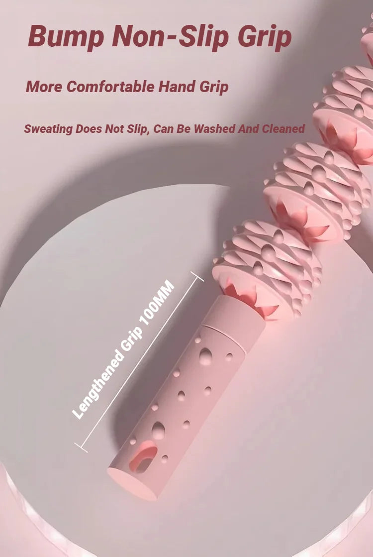 4-Ball Muscle Massage Roller Stick – Deep Tissue Fascia Release for Calves, Thighs, Arms & Forearms | Yoga, Fitness & Recovery Tool