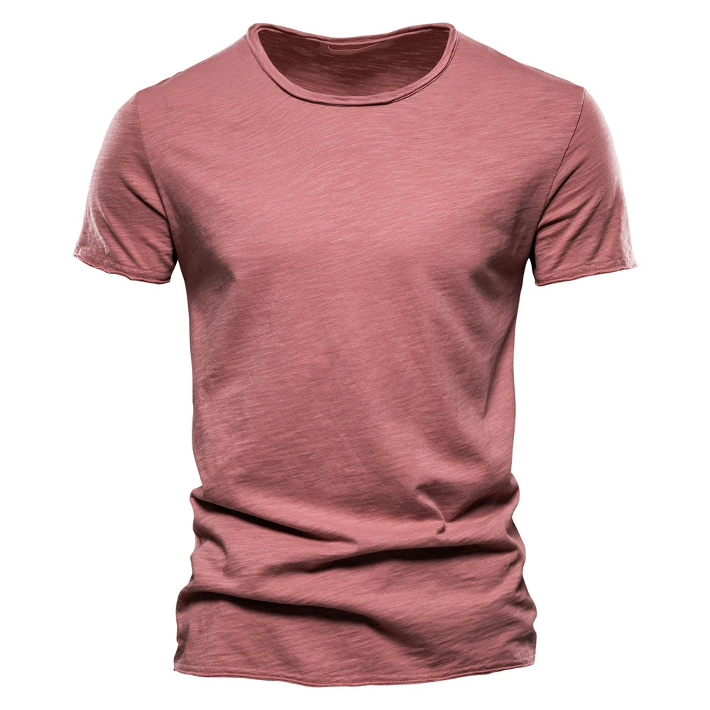 Men’s 100% Cotton Slim Fit T-Shirt – Breathable Lightweight Short Sleeve Gym & Casual Tee for Training, Fitness & Everyday Wear