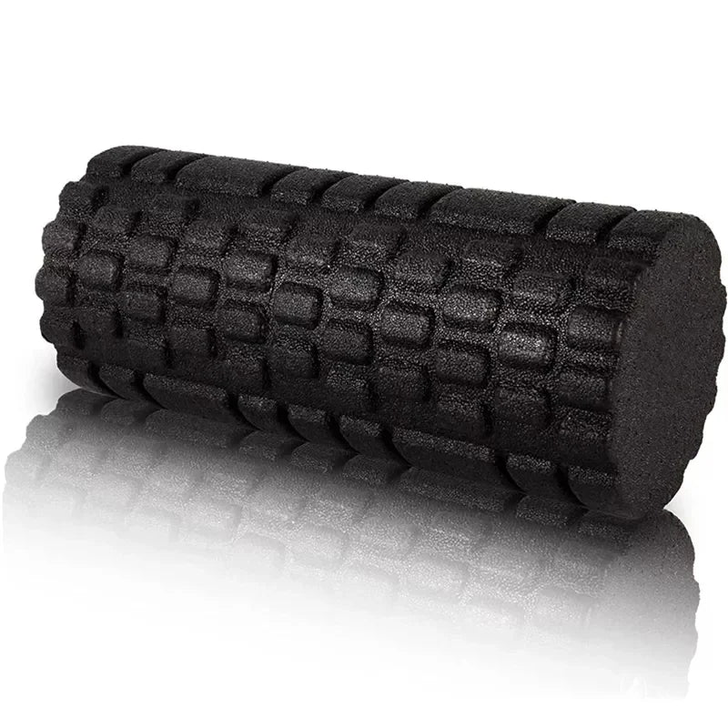 33cm High-Density EPP Foam Roller – Deep Tissue Yoga Massage Roller for Muscle Recovery, Pilates, Physio & Home Gym Fitness (Black)