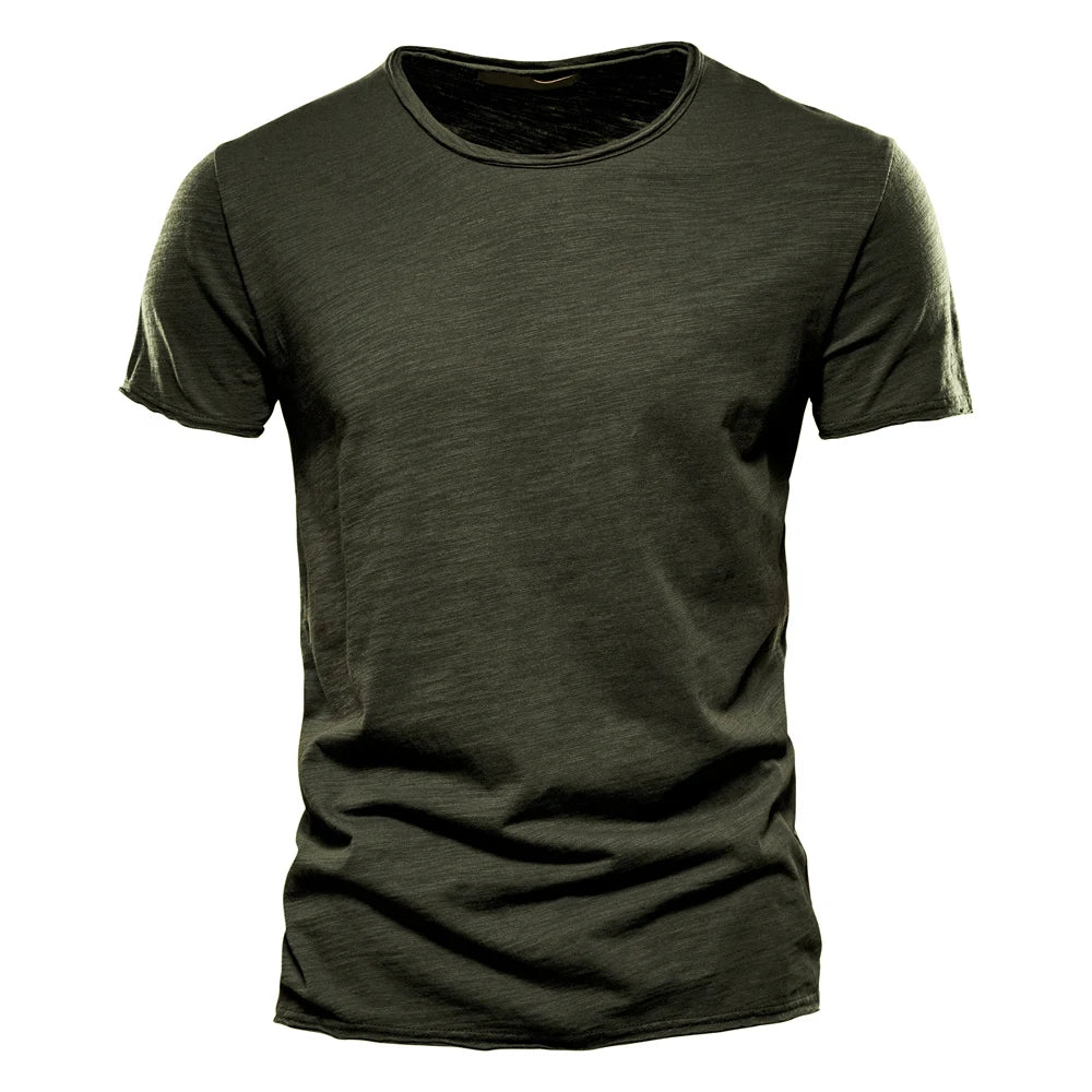 Men’s 100% Cotton Slim Fit T-Shirt – Breathable Lightweight Short Sleeve Gym & Casual Tee for Training, Fitness & Everyday Wear
