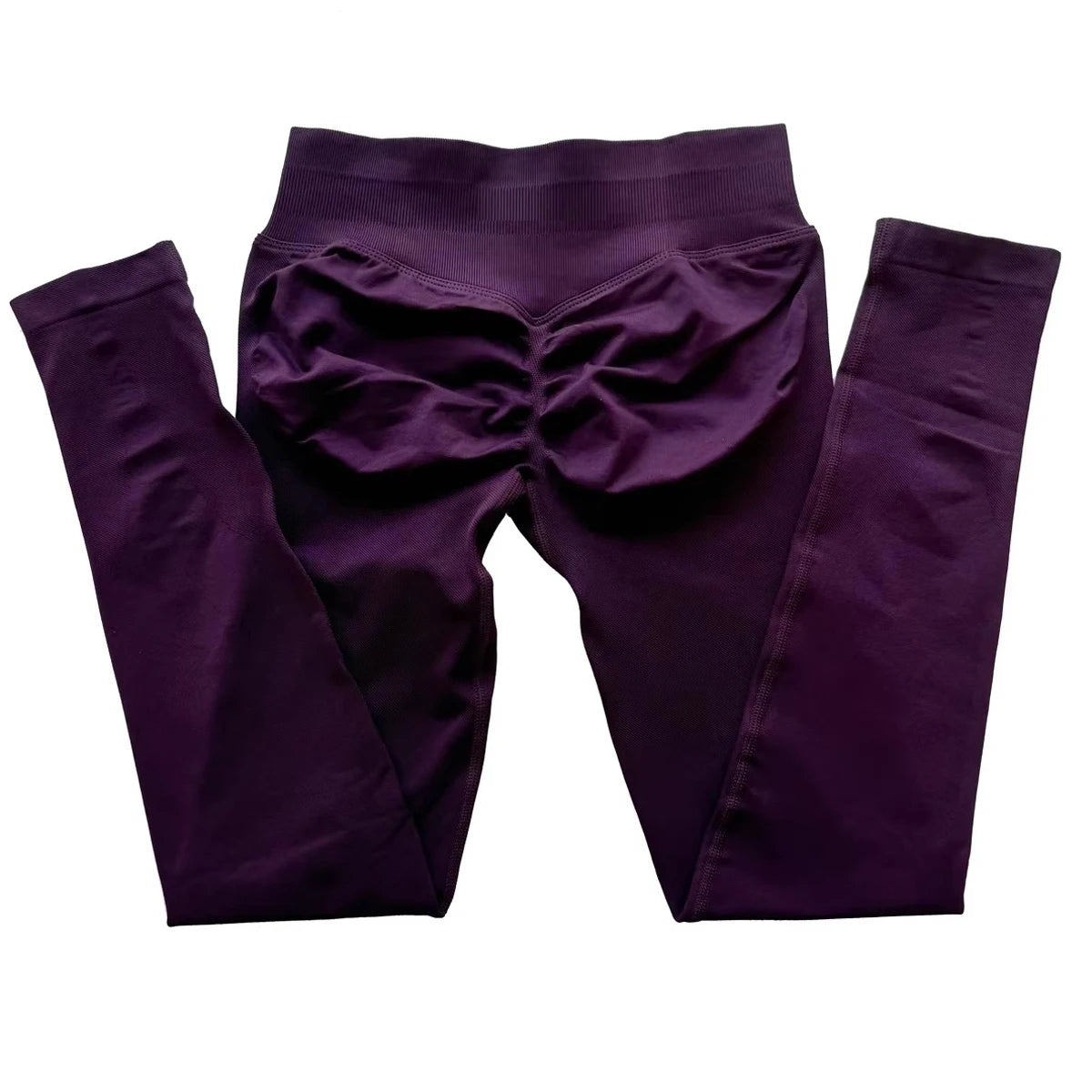 Scrunch Bum Seamless Gym Leggings for Women – Low Waist Push-Up Yoga Pants, Sweat-Wicking Workout Tights, Second-Skin Fit