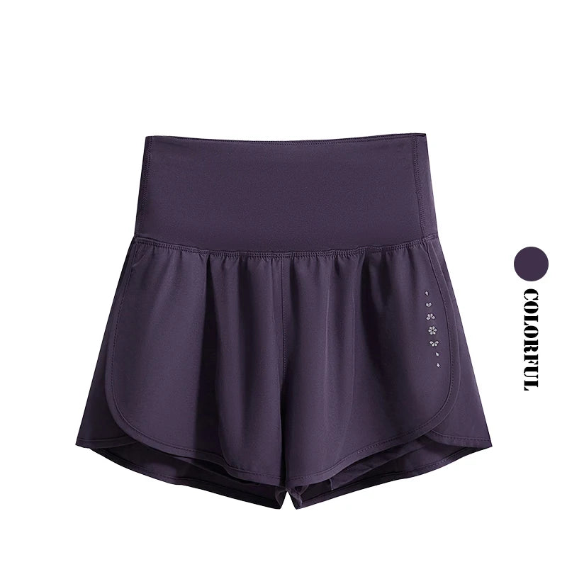 Women’s 2-Piece Yoga Set – Breathable Summer Sports Outfit with Short Sleeve Top & Running Shorts, Quick-Dry Fitness & Training Set