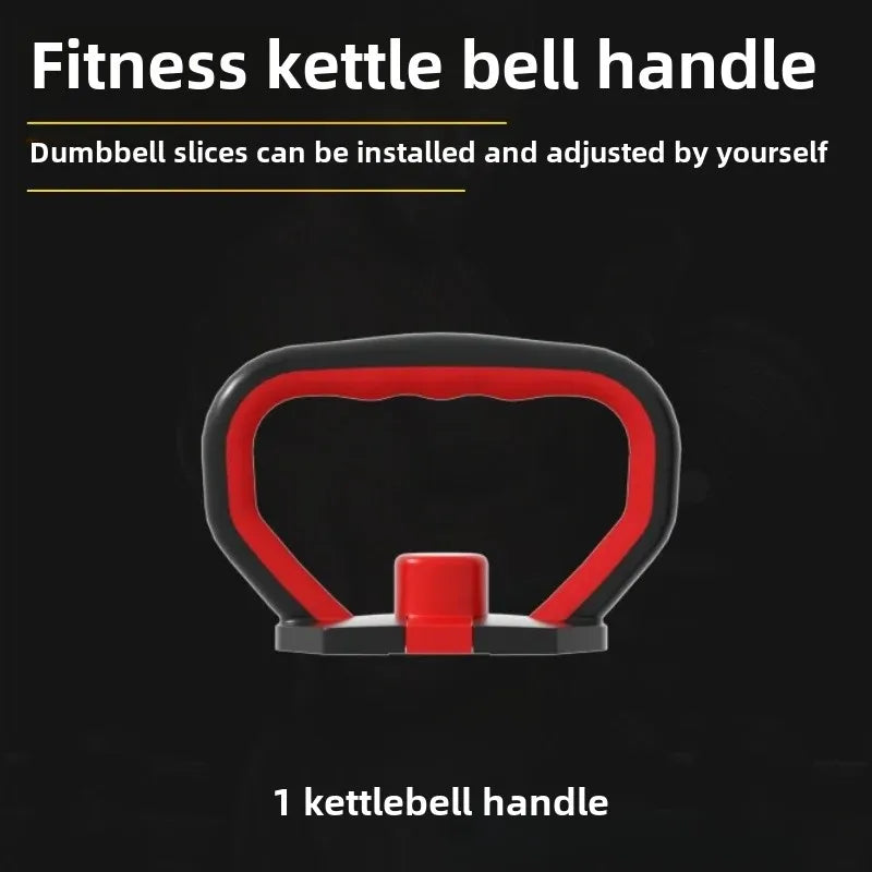 Adjustable Weight Dumbbell Handle & Kettlebell Base – Eco‑Friendly Home Gym Push‑Up & Strength Training Tool