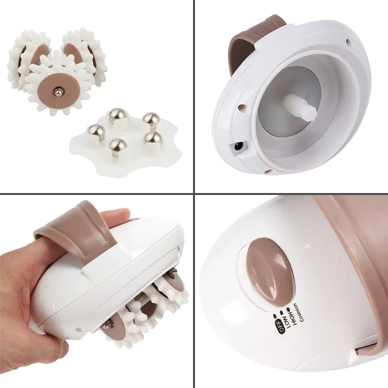 3D Electric Body Slimming Massager Roller – Anti-Cellulite Fat Burning Massage Machine for Muscle Relief & Body Contouring