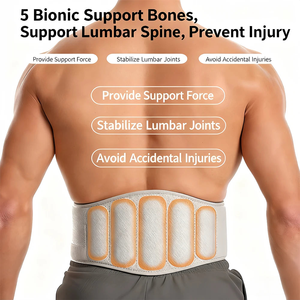 Adjustable Weightlifting Belt for Squats & Deadlifts – Lumbar Back Support Waist Belt for Men & Women Gym Training