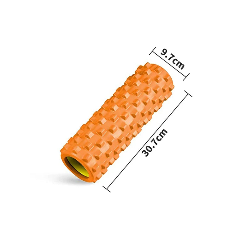 30cm Wolf Teeth Foam Massage Roller – Deep Tissue Yoga Post for Pilates, Back & Leg Muscle Relief, Fitness Recovery Tool