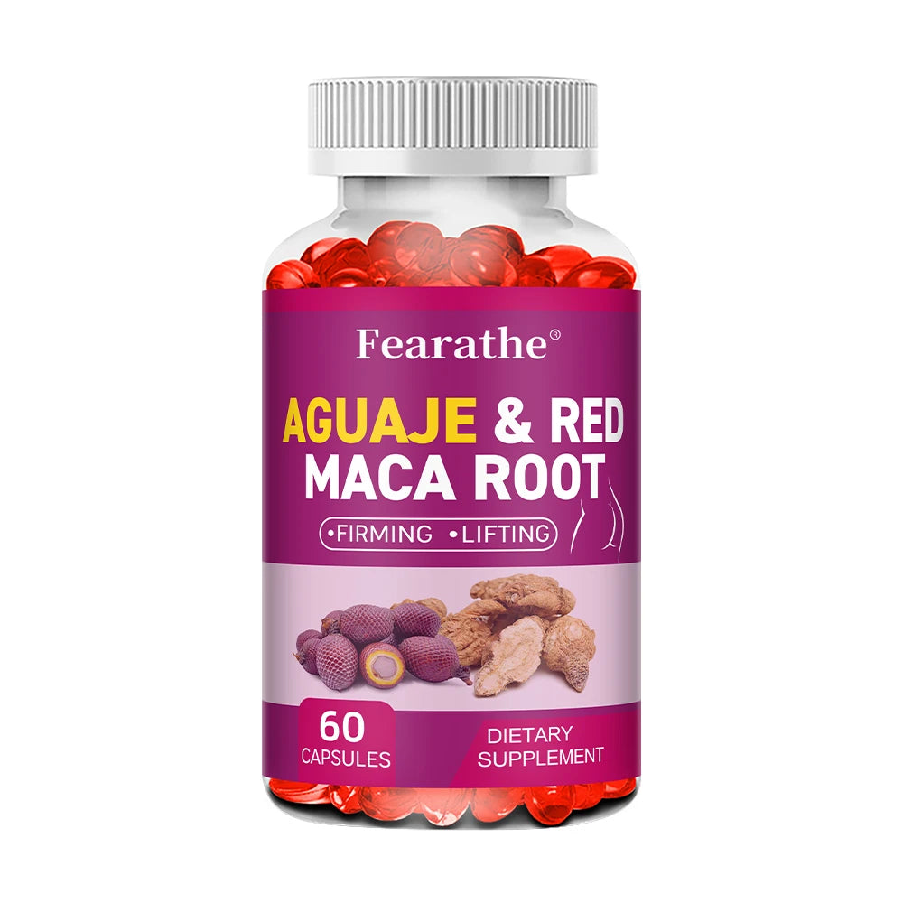 Organic Aguaje with Red Maca Root – Natural Buttocks Firming & Immune Support Supplement (Capsules)
