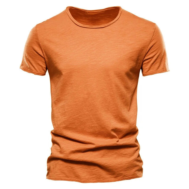 Men’s 100% Cotton Slim Fit T-Shirt – Breathable Lightweight Short Sleeve Gym & Casual Tee for Training, Fitness & Everyday Wear