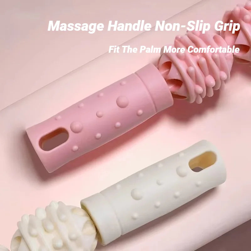 4-Ball Muscle Massage Roller Stick – Deep Tissue Fascia Release for Calves, Thighs, Arms & Forearms | Yoga, Fitness & Recovery Tool