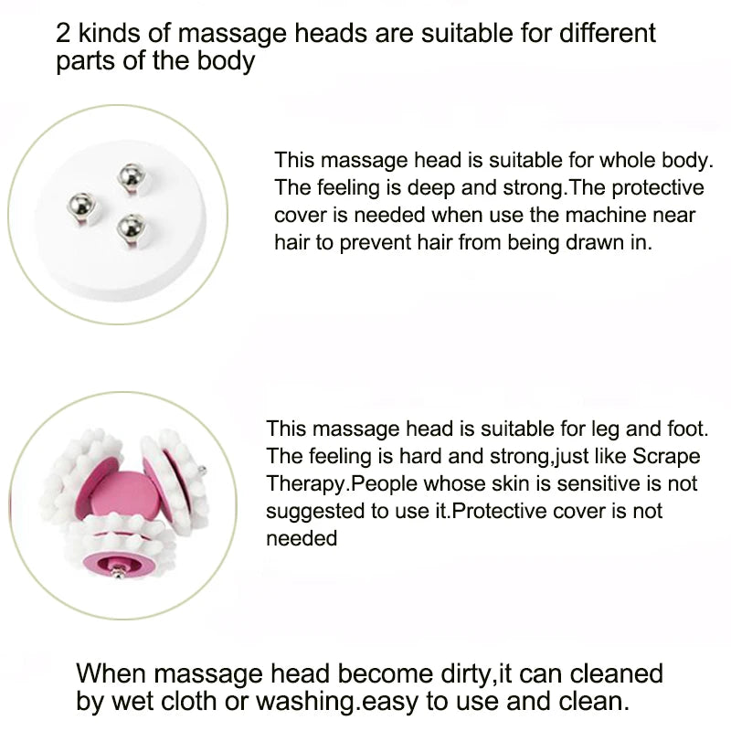 3D Electric Infrared Body Massager – Handheld Slimming Roller for Cellulite Reduction, Abdominal Toning & Full-Body Muscle Relaxation