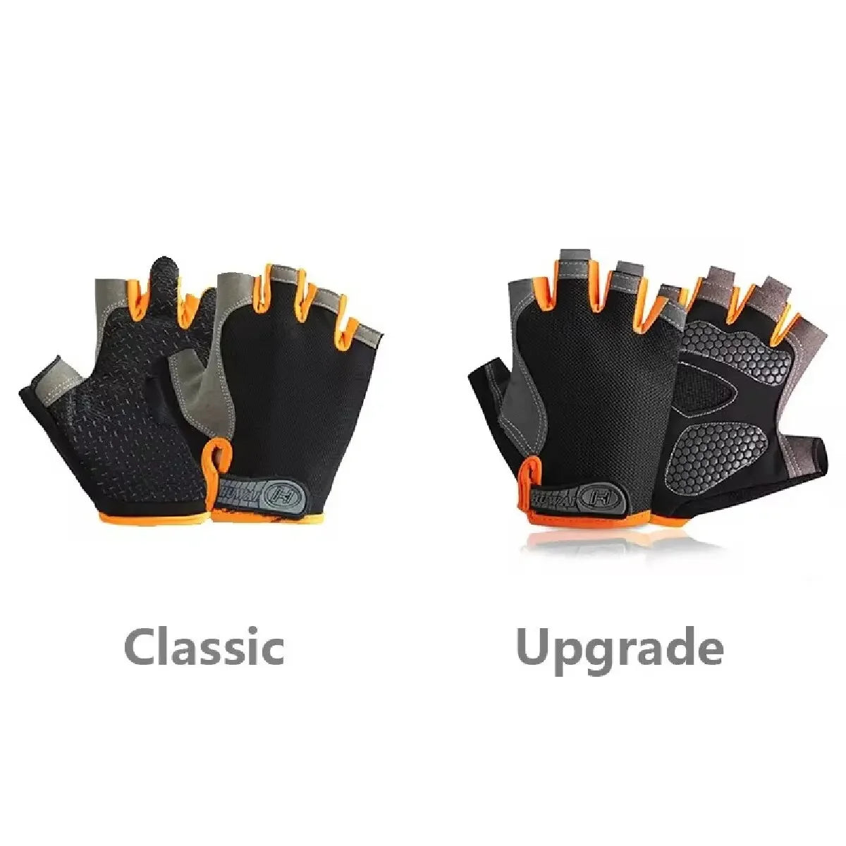 Performance Breathable Anti-Slip Fingerless Gym & Cycling Gloves for Men & Women – Shockproof Half-Finger Fitness, Fishing, Riding & Outdoor Sports Gloves