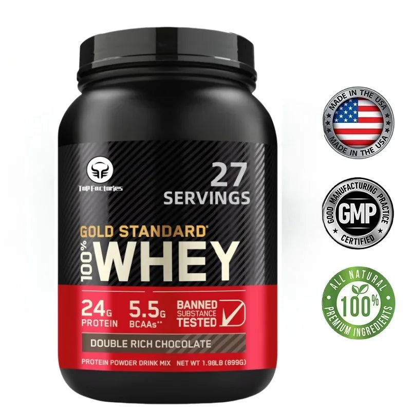 Dark Chocolate Grass-Fed Whey Protein Powder – 100% Pure Sports Nutrition for Muscle Growth, Strength & Recovery