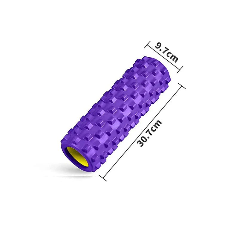 30cm Wolf Teeth Foam Massage Roller – Deep Tissue Yoga Post for Pilates, Back & Leg Muscle Relief, Fitness Recovery Tool