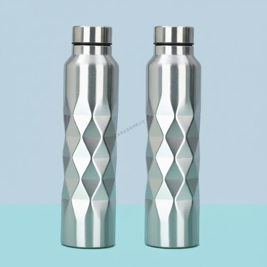 1000ml Stainless Steel Sports Water Bottle – Rugged Single-Layer Metal Flask for Gym, Camping & Outdoor Activities (1/2/3 Pcs)