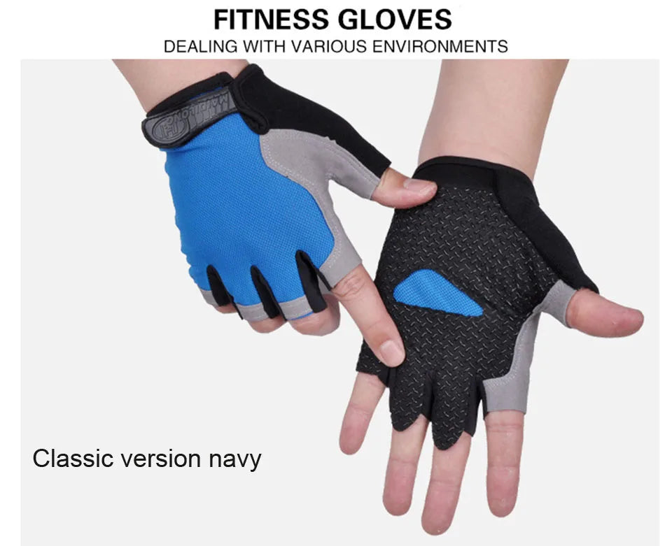 Half-Finger Fitness Gloves – Shock-Absorbing, Anti-Slip Cycling, Climbing & Outdoor Sports Gloves for Men & Women
