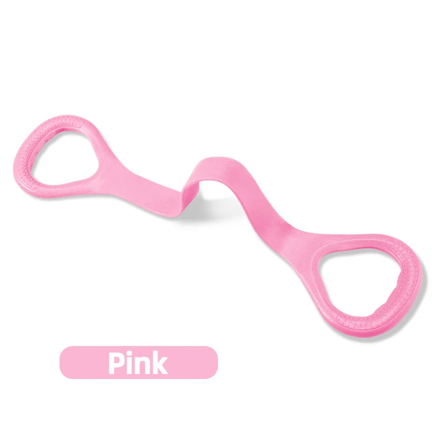 8-Shaped Fitness Resistance Bands – Elastic Exercise Bands for Arms, Back, Shoulders, Yoga, Pilates & Strength Training