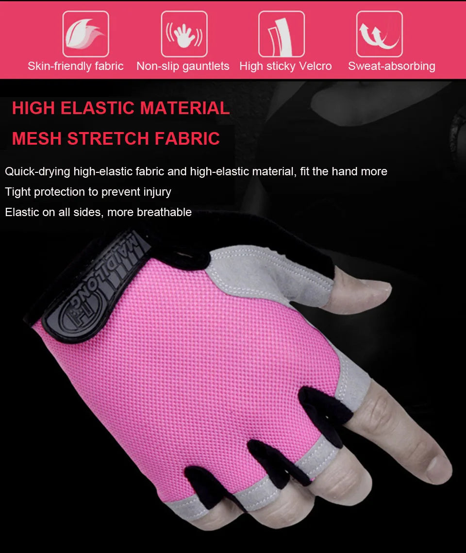 Half-Finger Fitness Gloves – Shock-Absorbing, Anti-Slip Cycling, Climbing & Outdoor Sports Gloves for Men & Women