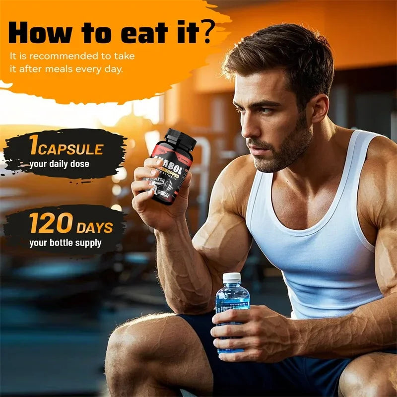 Muscle Builder, Ripped & Pre-Workout Capsules for Lean Muscle, Strength, Energy, Endurance & Rapid Recovery