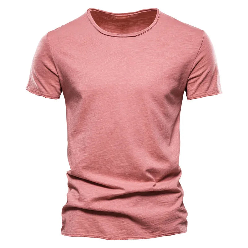 Men’s 100% Cotton Slim Fit T-Shirt – Breathable Lightweight Short Sleeve Gym & Casual Tee for Training, Fitness & Everyday Wear