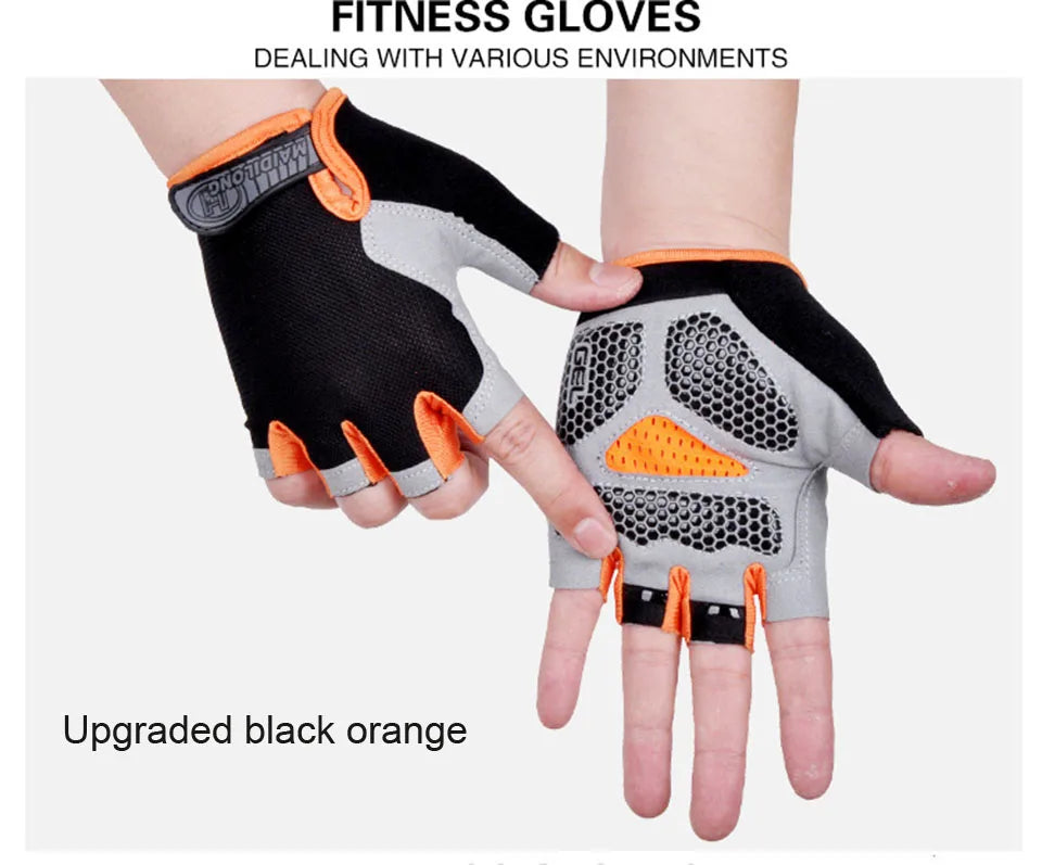 Half-Finger Fitness Gloves – Shock-Absorbing, Anti-Slip Cycling, Climbing & Outdoor Sports Gloves for Men & Women
