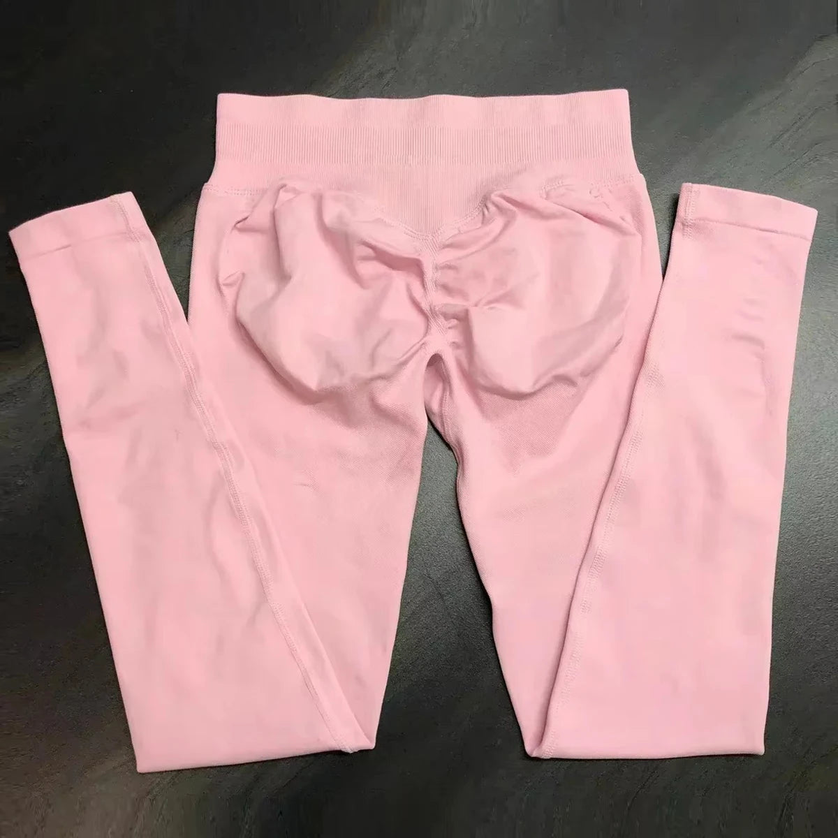 Scrunch Bum Seamless Gym Leggings for Women – Low Waist Push-Up Yoga Pants, Sweat-Wicking Workout Tights, Second-Skin Fit