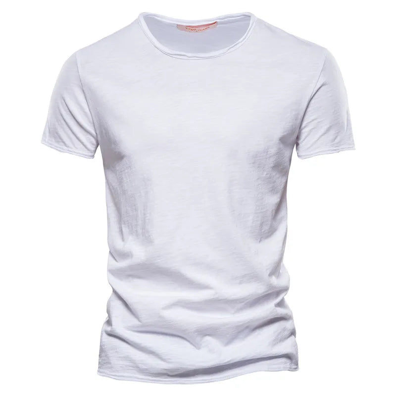 Men’s 100% Cotton Slim Fit T-Shirt – Breathable Lightweight Short Sleeve Gym & Casual Tee for Training, Fitness & Everyday Wear