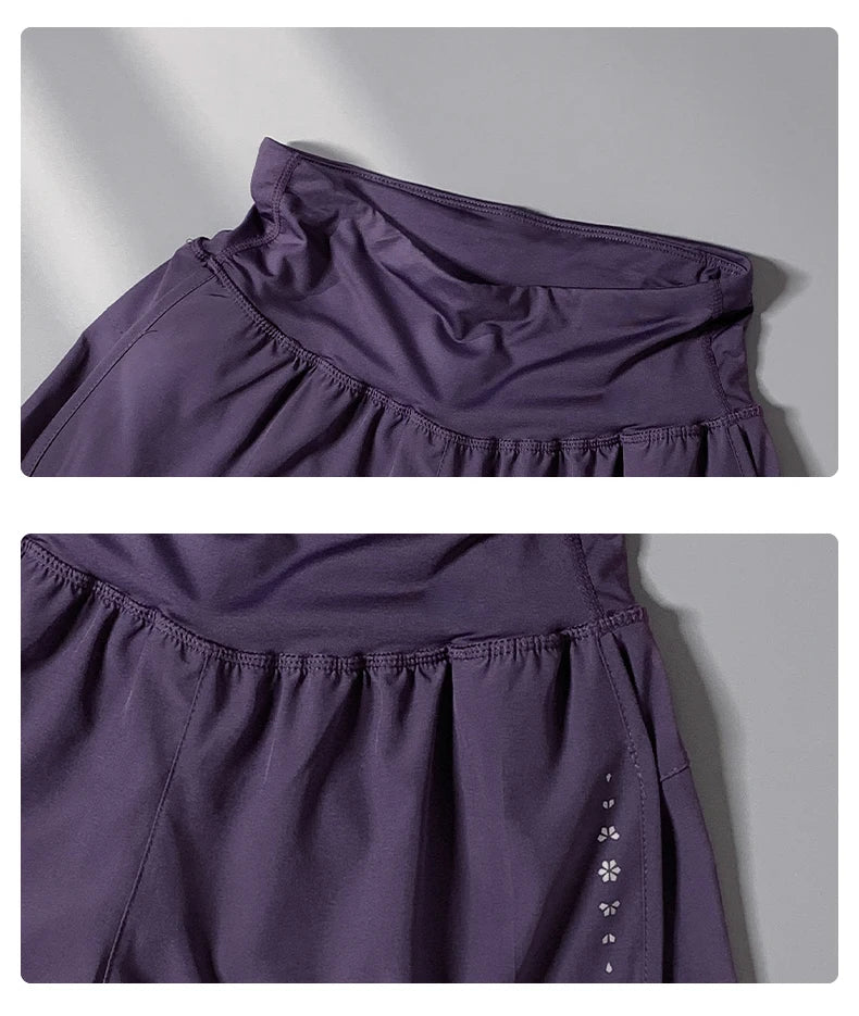 Women’s 2-Piece Yoga Set – Breathable Summer Sports Outfit with Short Sleeve Top & Running Shorts, Quick-Dry Fitness & Training Set