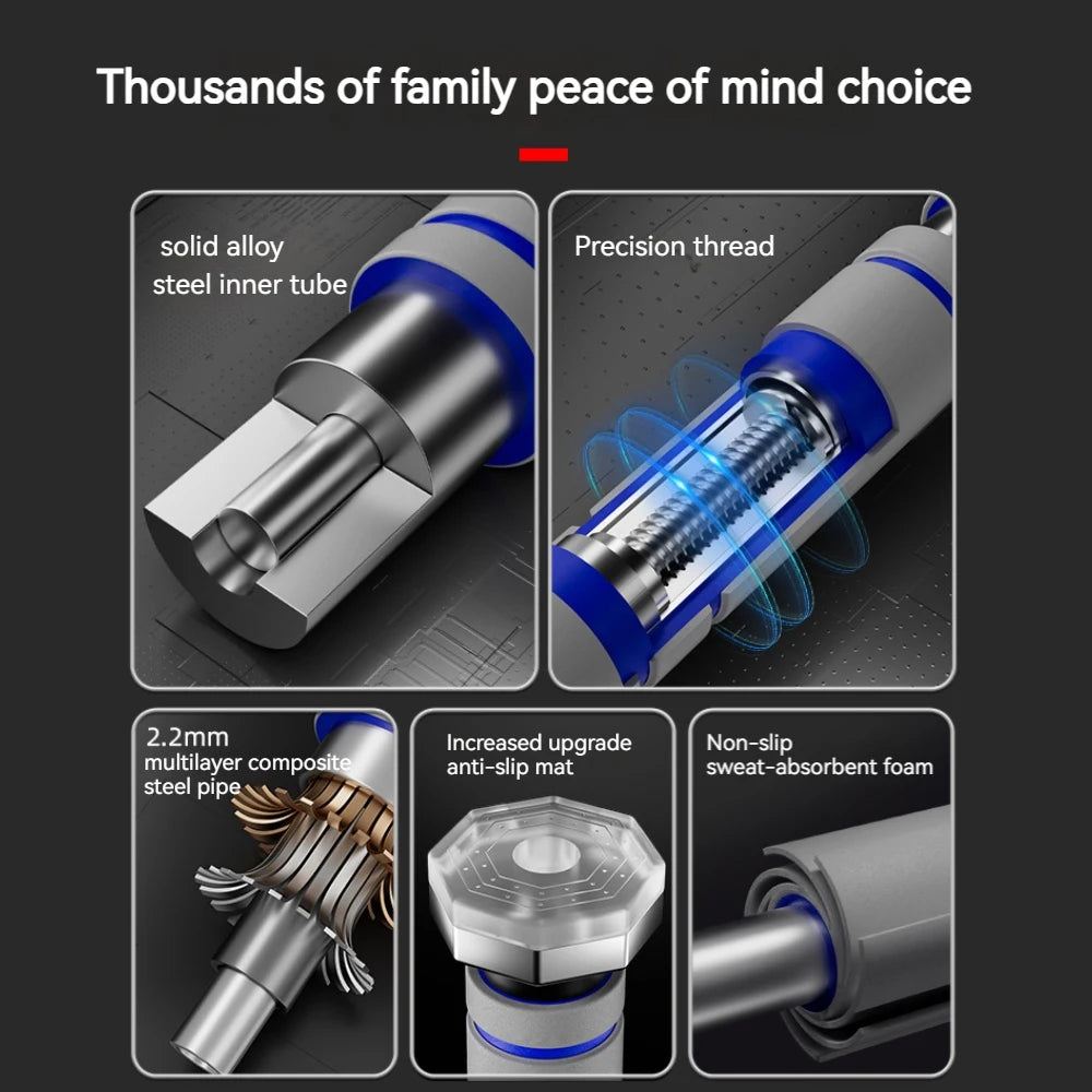 Adjustable Telescopic Doorway Pull-Up Bar – Heavy-Duty Non-Slip Chin-Up Bar for Home Gym Strength Training | No-Drill Installation for Men & Women