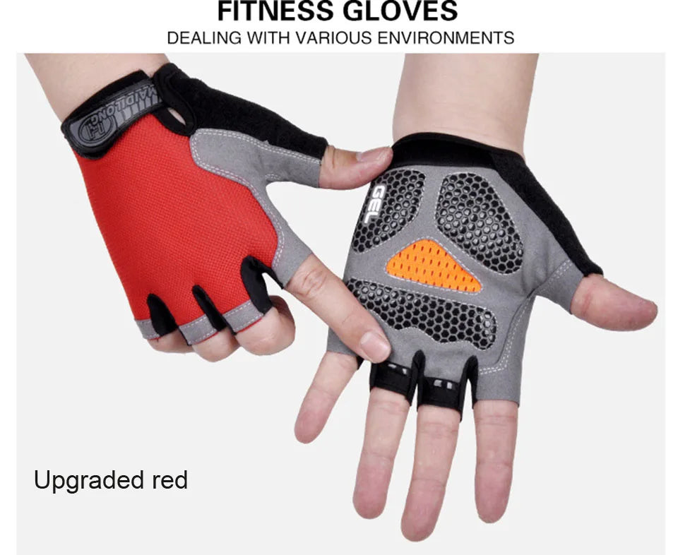 Half-Finger Fitness Gloves – Shock-Absorbing, Anti-Slip Cycling, Climbing & Outdoor Sports Gloves for Men & Women