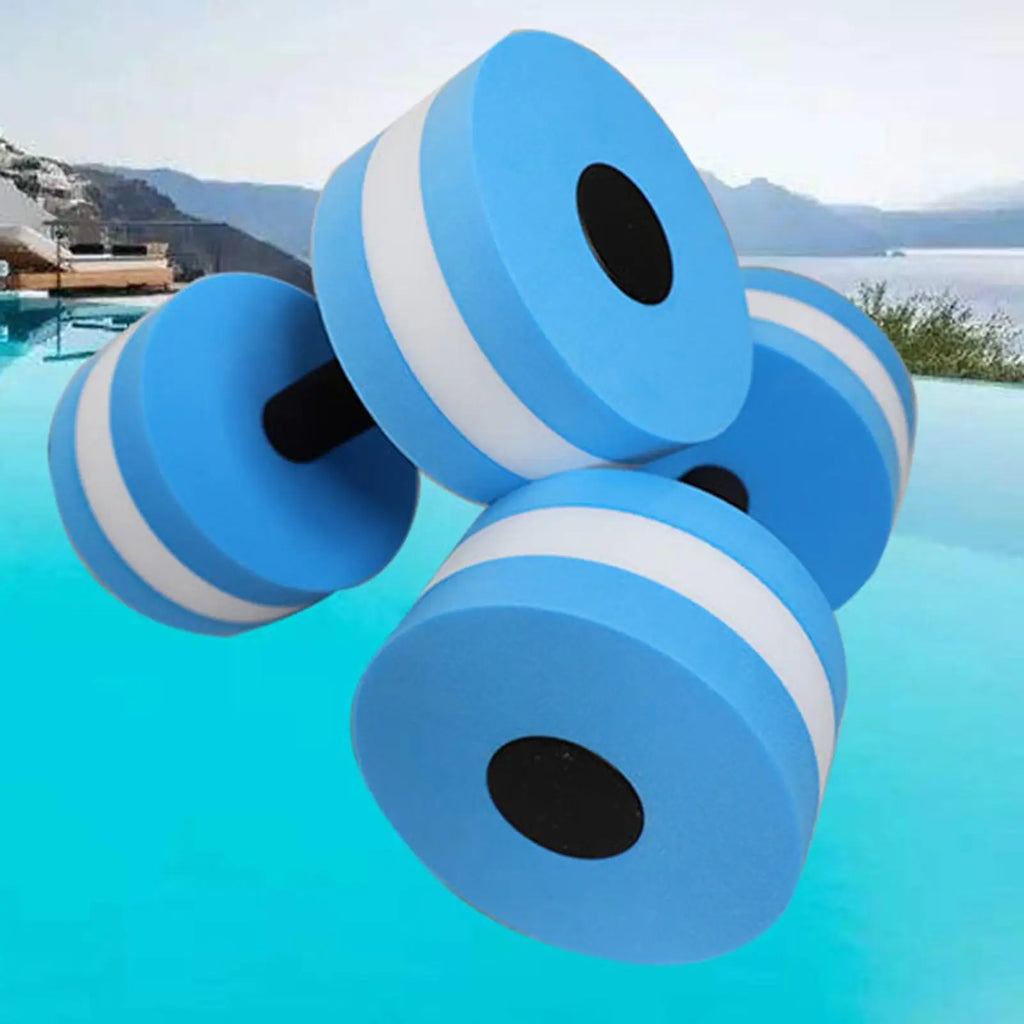 2PCS EVA Foam Water Dumbbells – Floating Aquatic Weights for Swimming Pool Exercise, Water Aerobics & Aqua Fitness Training