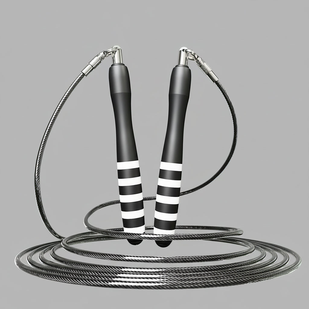 CrossFit Speed Jump Rope – Adjustable Weighted Steel Wire, Double Bearing, Durable Home Gym Fitness Tool