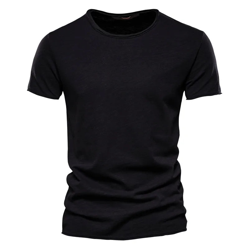 Men’s 100% Cotton Slim Fit T-Shirt – Breathable Lightweight Short Sleeve Gym & Casual Tee for Training, Fitness & Everyday Wear