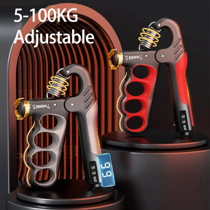 Adjustable Hand Grip Strengthener 5–150kg  Wrist & Finger Exerciser for Muscle Recovery, Forearm Training & Grip Strength
