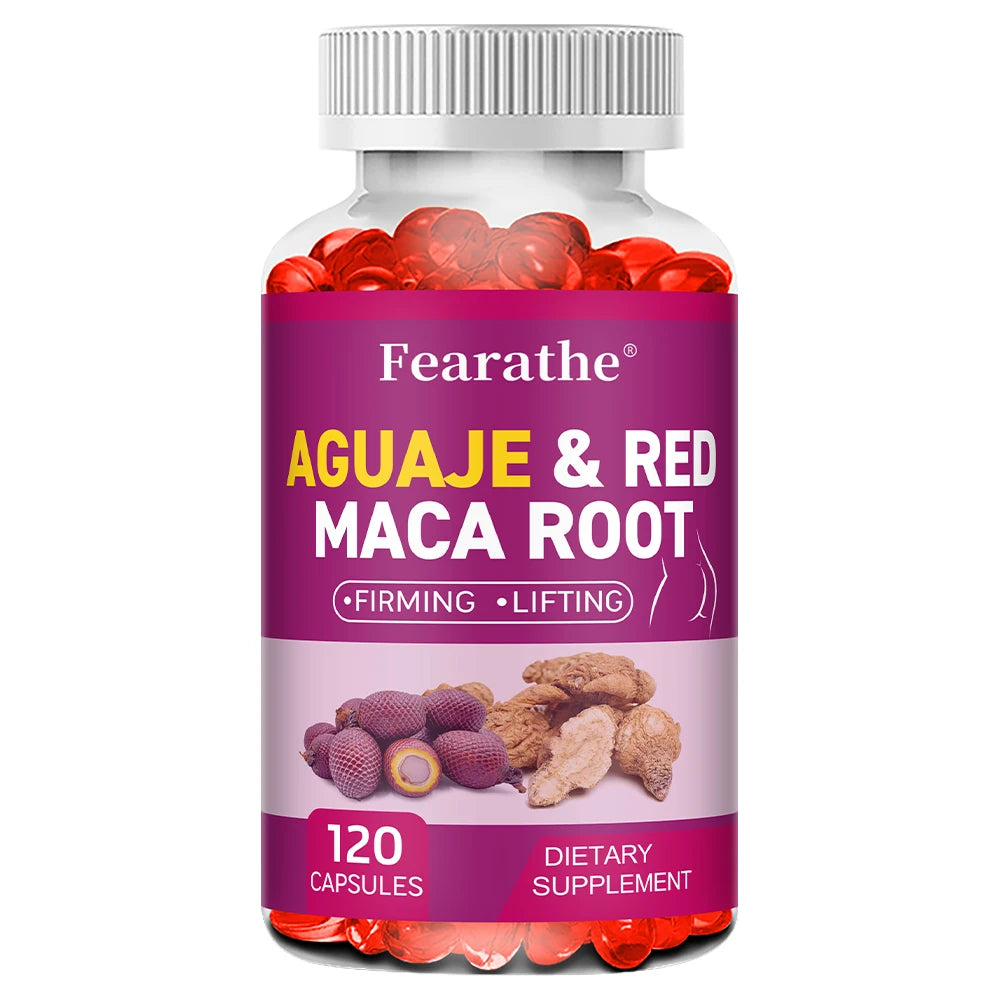 Organic Aguaje with Red Maca Root – Natural Buttocks Firming & Immune Support Supplement (Capsules)