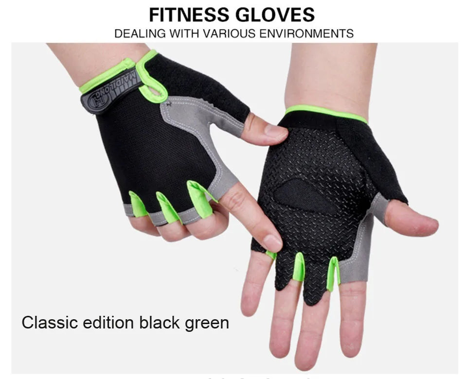 Half-Finger Fitness Gloves – Shock-Absorbing, Anti-Slip Cycling, Climbing & Outdoor Sports Gloves for Men & Women