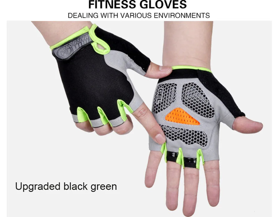 Half-Finger Fitness Gloves – Shock-Absorbing, Anti-Slip Cycling, Climbing & Outdoor Sports Gloves for Men & Women