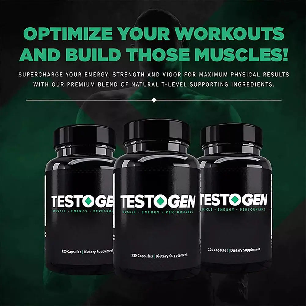 Triple Action Testosterone Booster for Men – Oyster Extract Supplement for Muscle Growth, Energy & Recovery