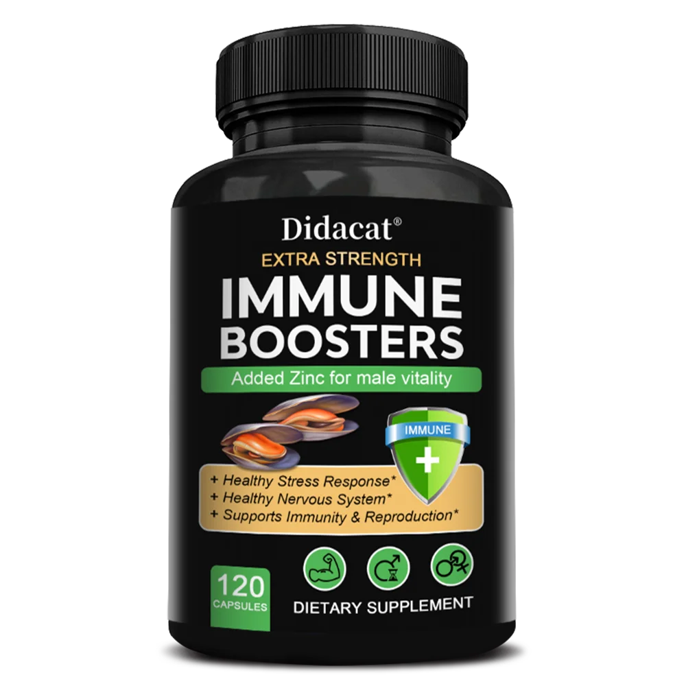 Men’s Vitality & Performance Supplement Capsules – Immune Support, Strength, Endurance, Stress Relief & Energy Boost