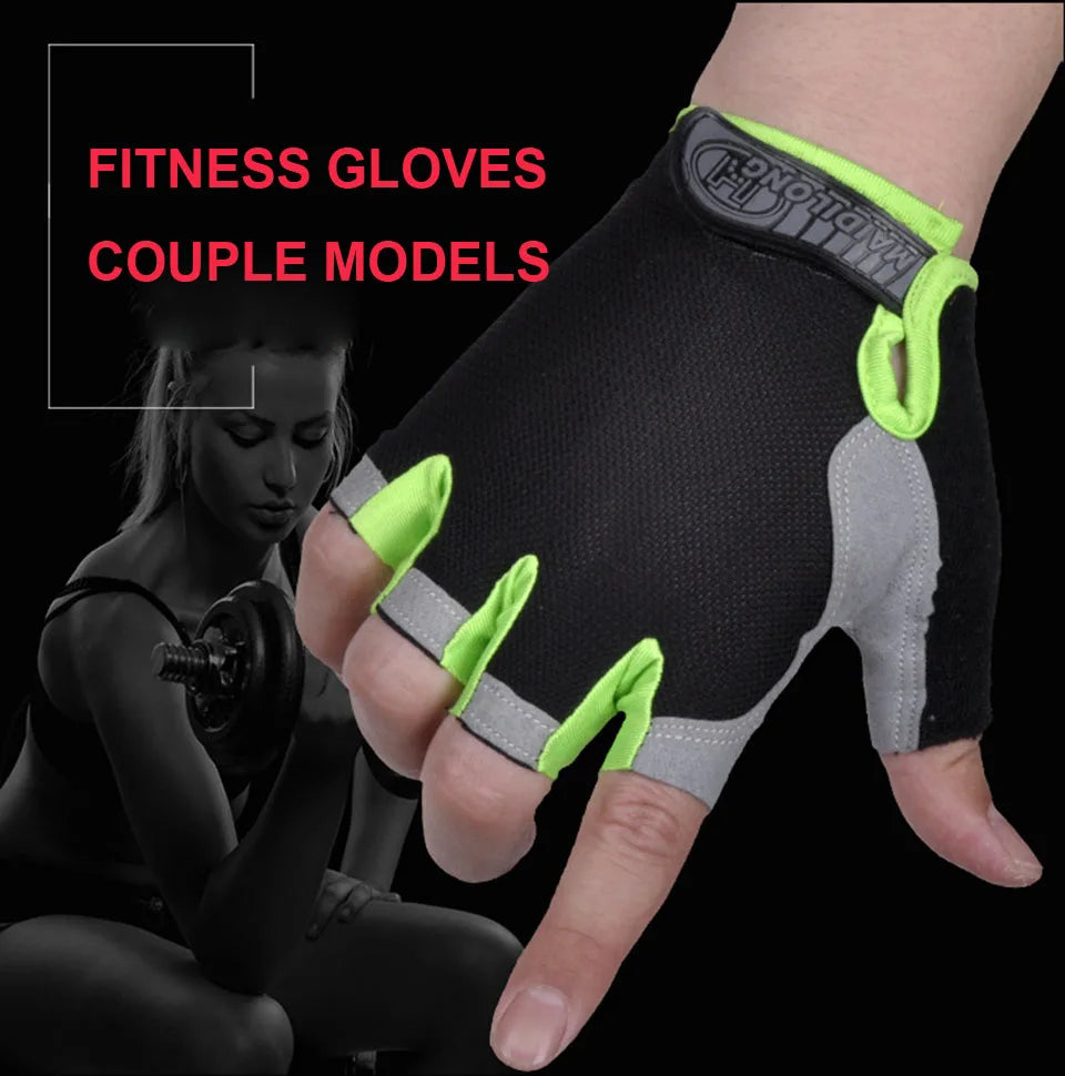 Half-Finger Fitness Gloves – Shock-Absorbing, Anti-Slip Cycling, Climbing & Outdoor Sports Gloves for Men & Women