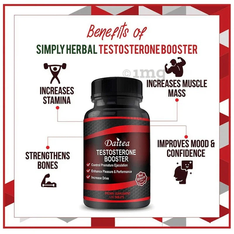 Testosterone Booster Capsules – Strength, Stamina & Energy Support for Muscle Growth & Performance (30/60/120 Count)