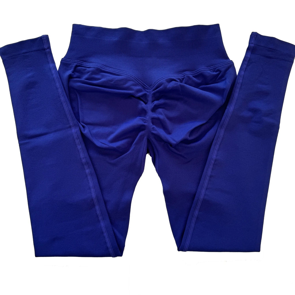 Scrunch Bum Seamless Gym Leggings for Women – Low Waist Push-Up Yoga Pants, Sweat-Wicking Workout Tights, Second-Skin Fit