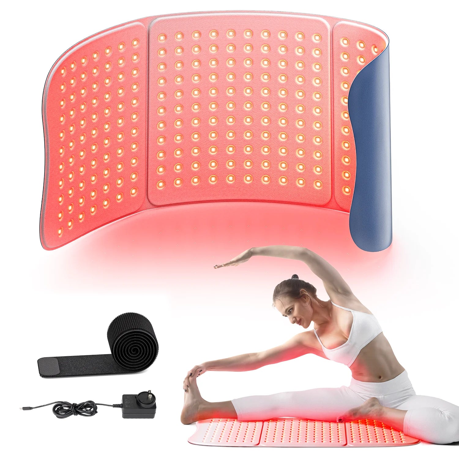 Red & Near-Infrared Light Therapy Pad (660nm & 850nm) – Large Full-Body Recovery Mat with Timer & Adjustable Brightness