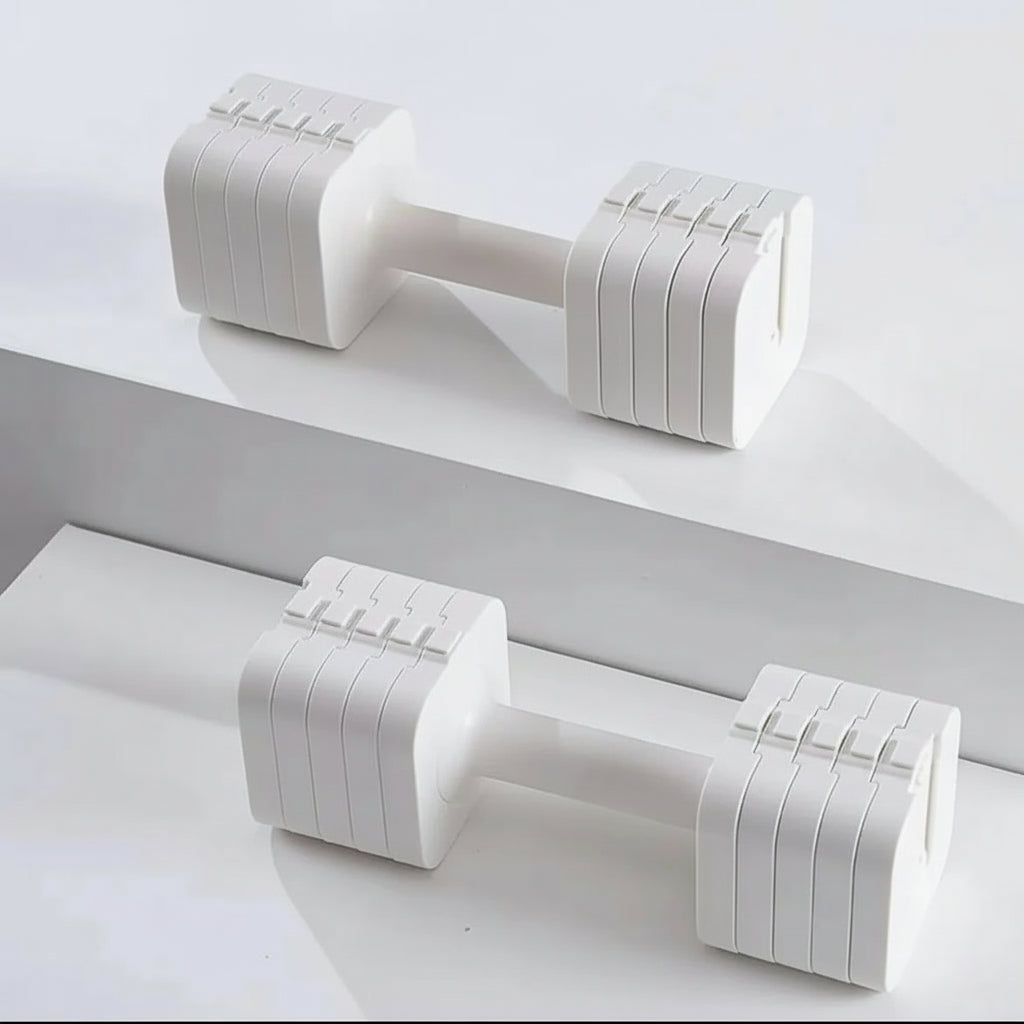 10kg Adjustable Dumbbell Set – Quick-Assembly Home Fitness Weights for Women | Arm Strength Trainer, Body Shaping & Toning Workout Equipment