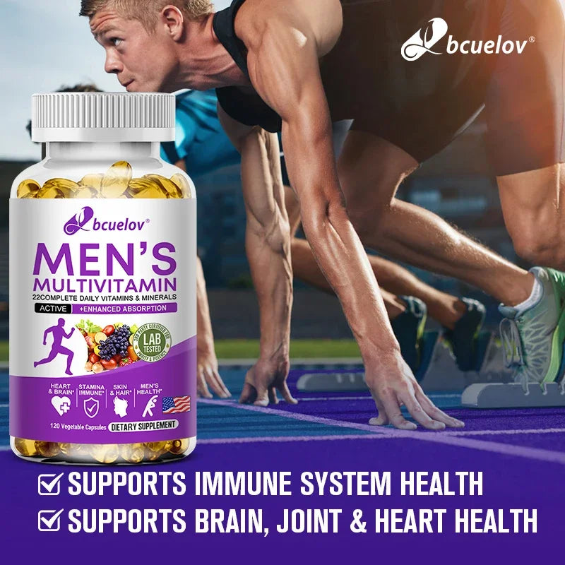 Men’s Daily Multivitamin – 22 Essential Vitamins & Minerals for Energy, Immunity, Digestion & Overall Health