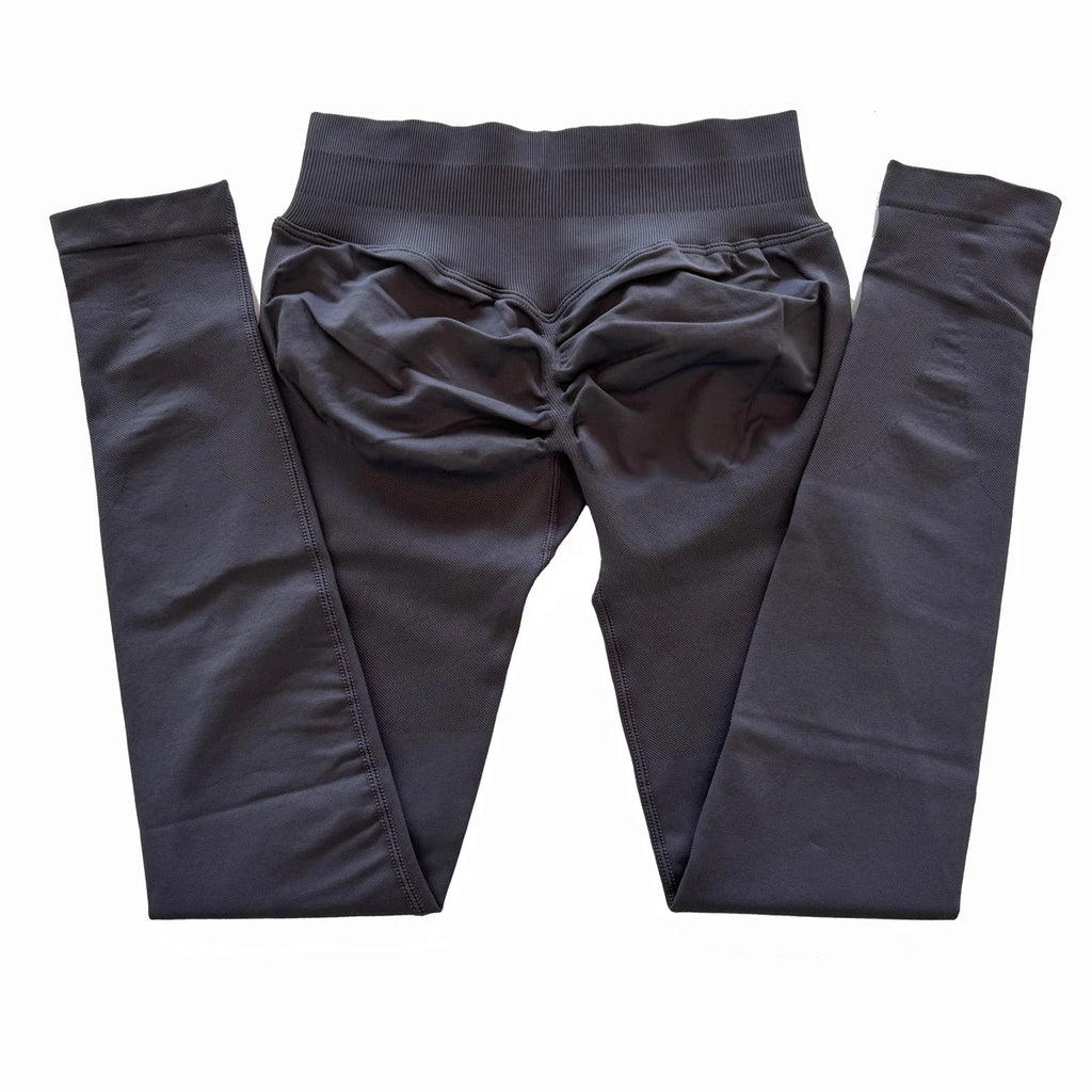 Scrunch Bum Seamless Gym Leggings for Women – Low Waist Push-Up Yoga Pants, Sweat-Wicking Workout Tights, Second-Skin Fit